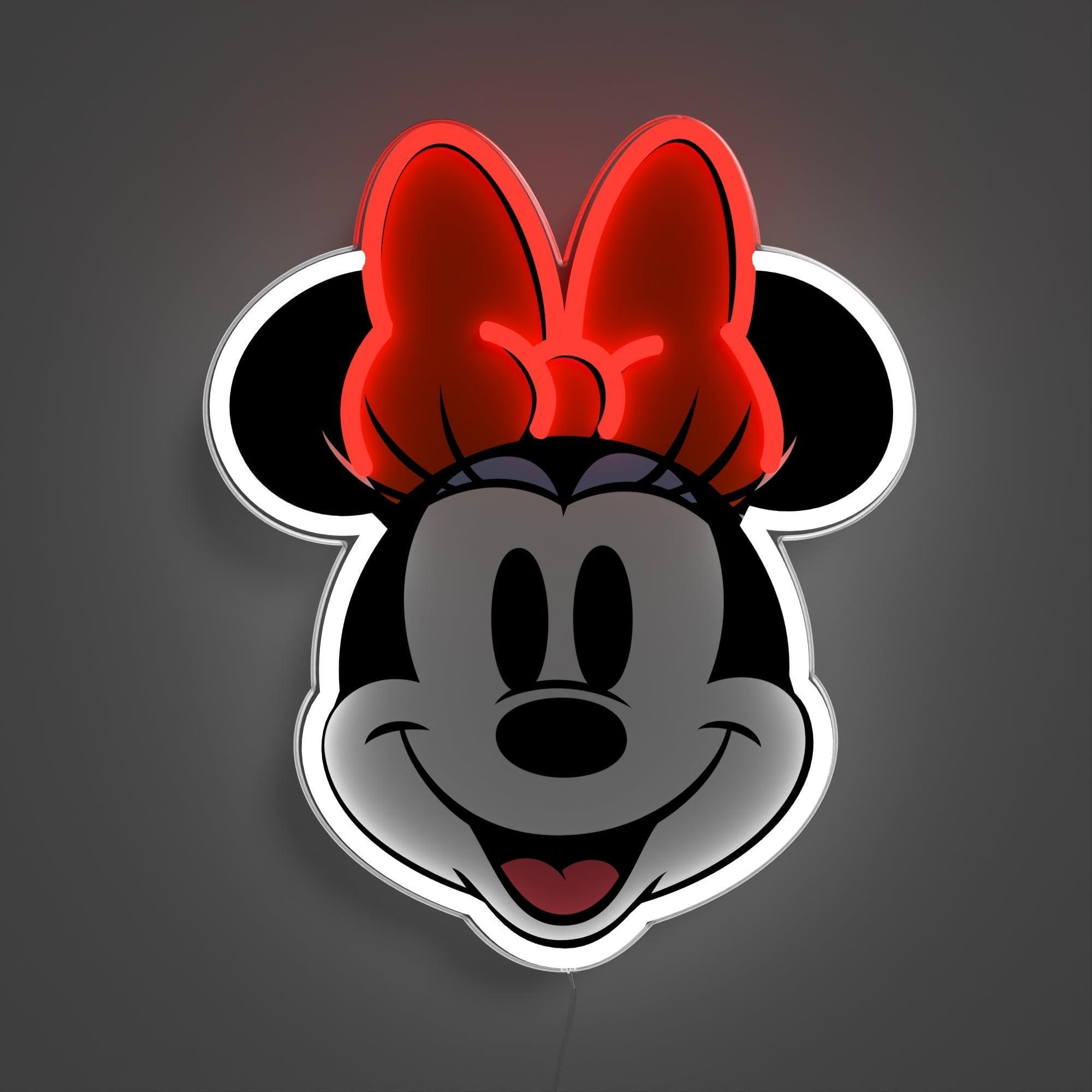 Minnie Printed Face by Yellowpop, Neon Tabela - Neonbir