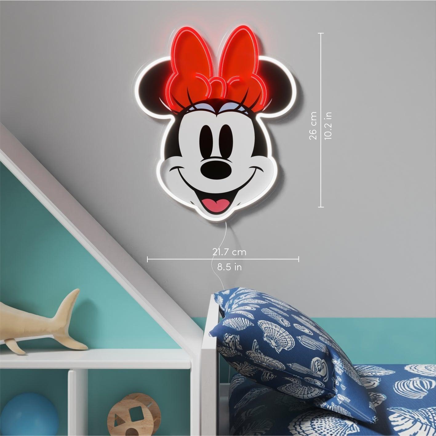 Minnie Printed Face by Yellowpop, Neon Tabela - Neonbir