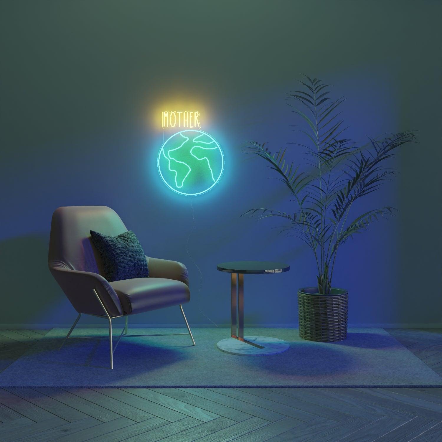 Mother Earth by Kelly Dabbah - Neon Tabela - Neonbir