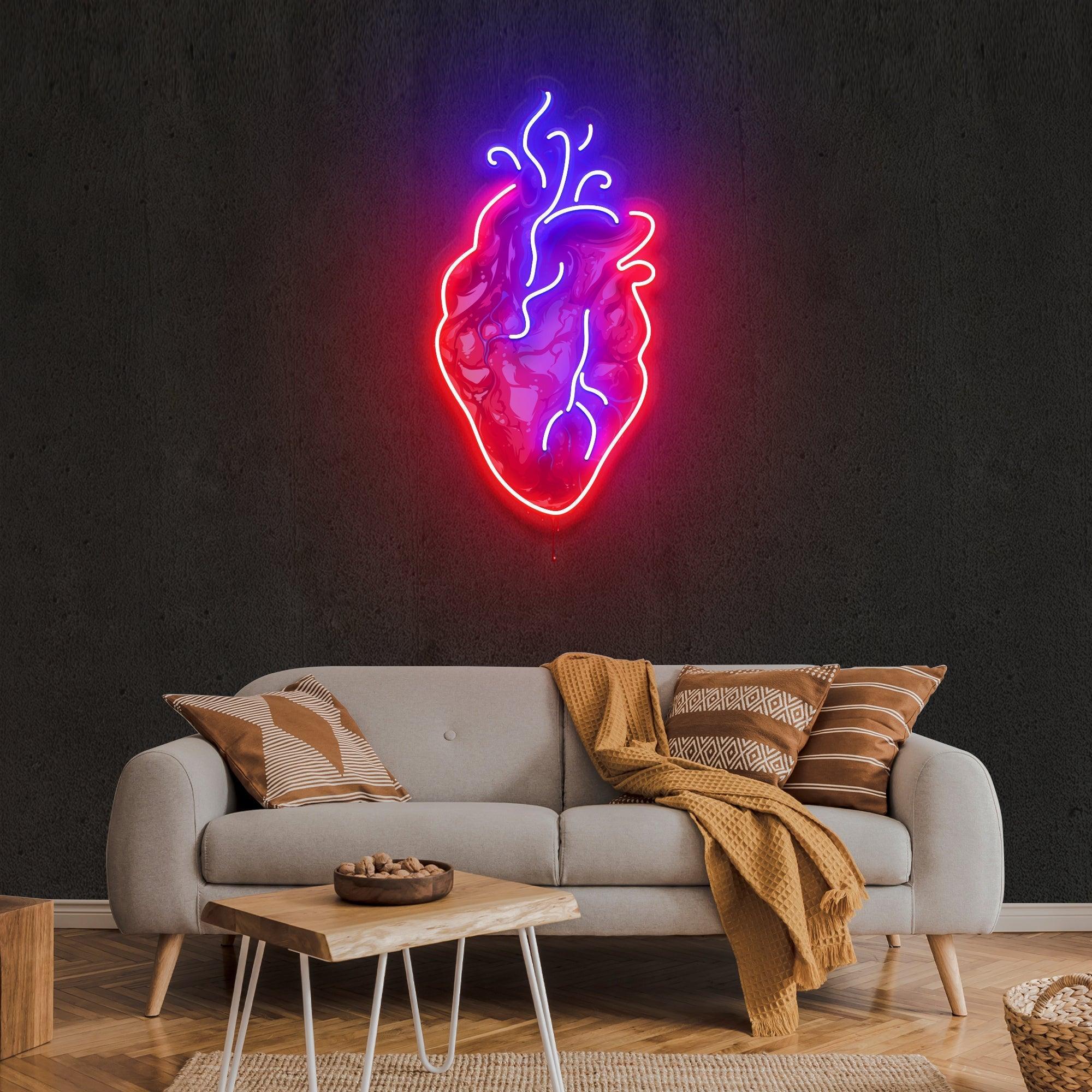 My Heart Artwork Led Neon Sign Light - Neonbir