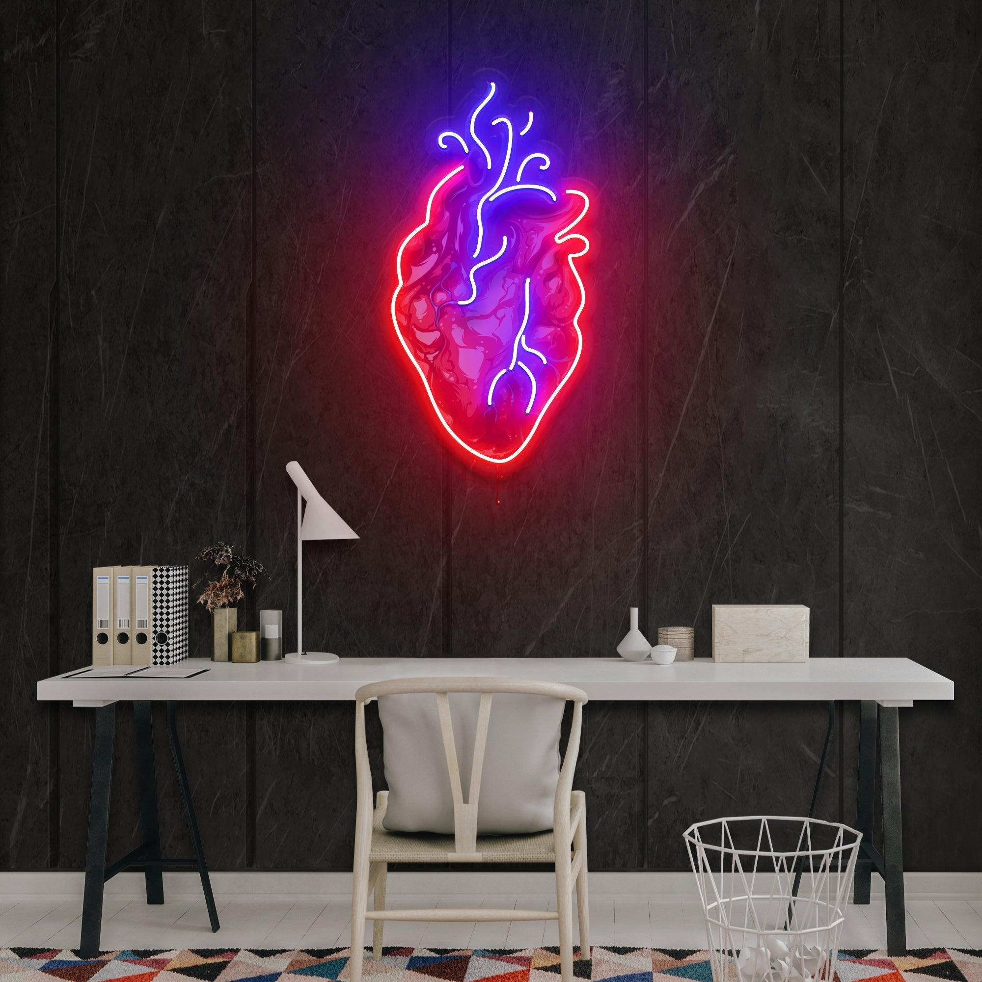 My Heart Artwork Led Neon Sign Light - Neonbir