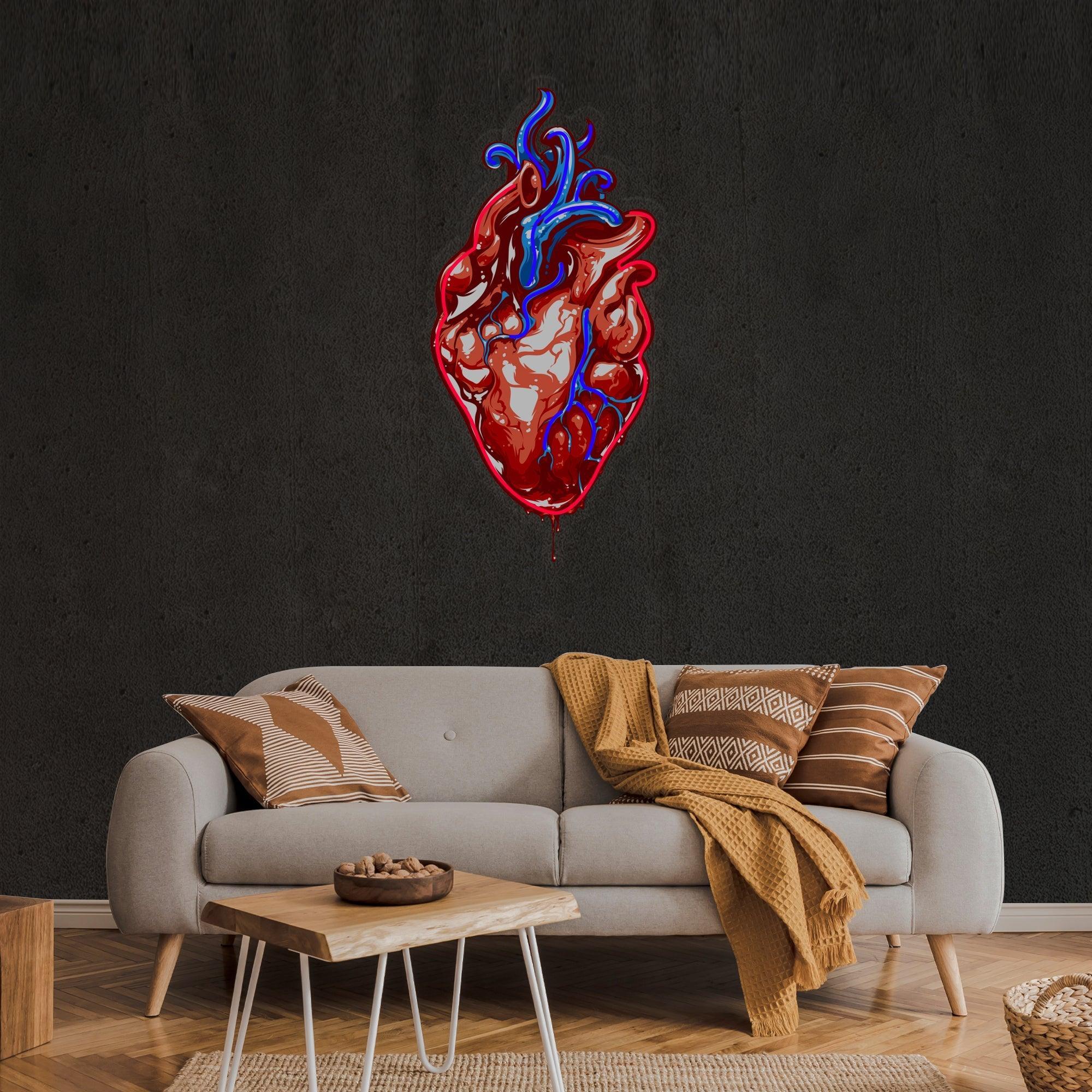 My Heart Artwork Led Neon Sign Light - Neonbir