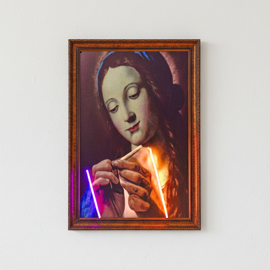 Nun Purple Art Tablo