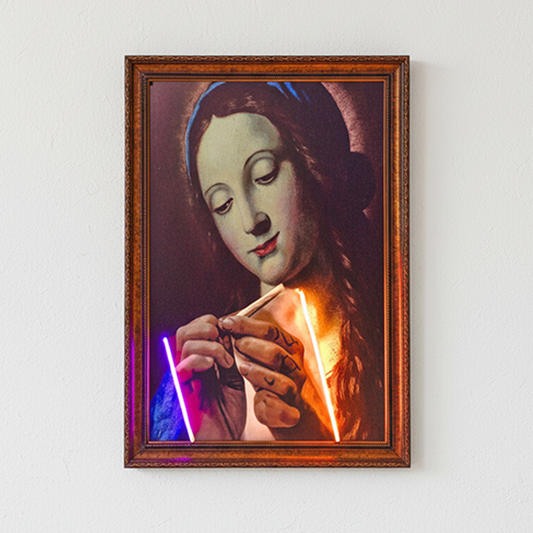 Nun Purple Art Tablo