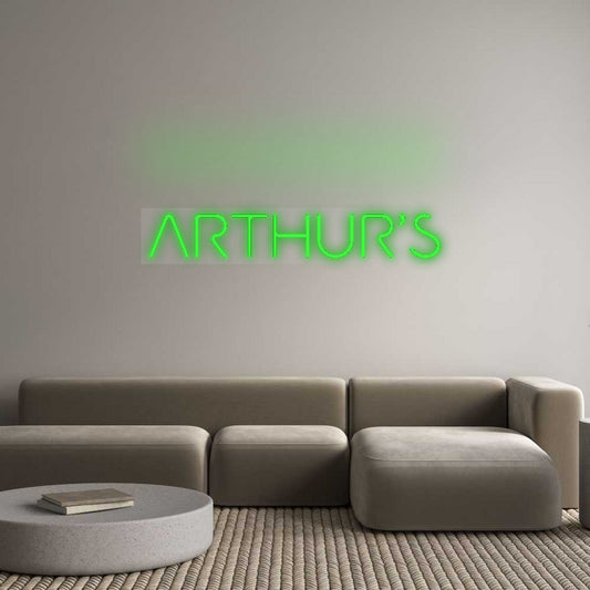 Özel Tasarım : ARTHUR’S - Neonbir