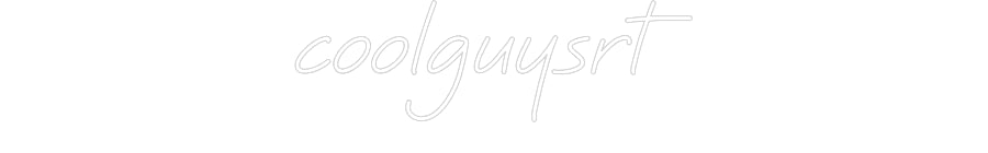 Özel Tasarım : coolguysrt - Neonbir