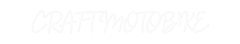 Özel Tasarım : CRAFT MOTOBİKE - Neonbir