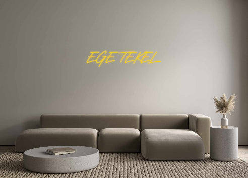 Özel Tasarım : EGE TEKEL - Neonbir