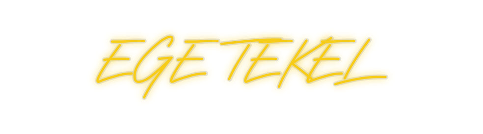 Özel Tasarım : EGE TEKEL - Neonbir