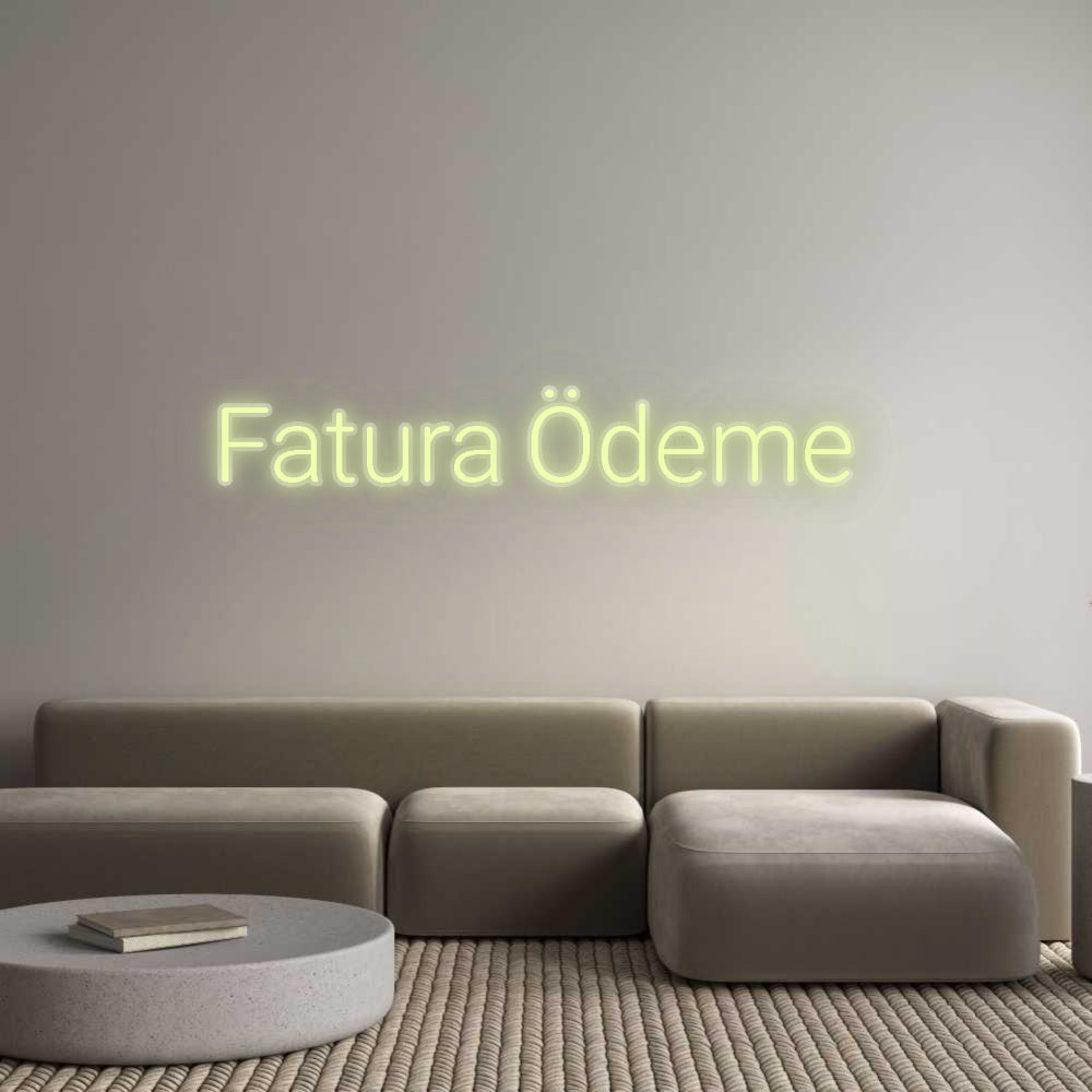 Özel Tasarım : Fatura Ödeme - Neonbir