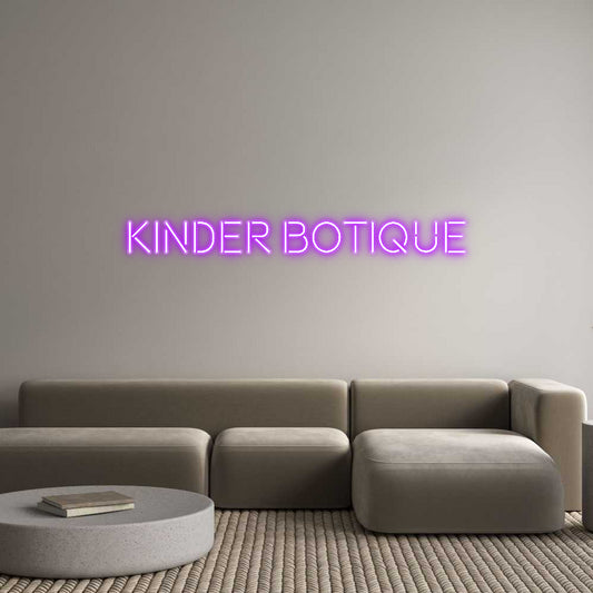 Özel Tasarım : Kinder Botique - Neonbir