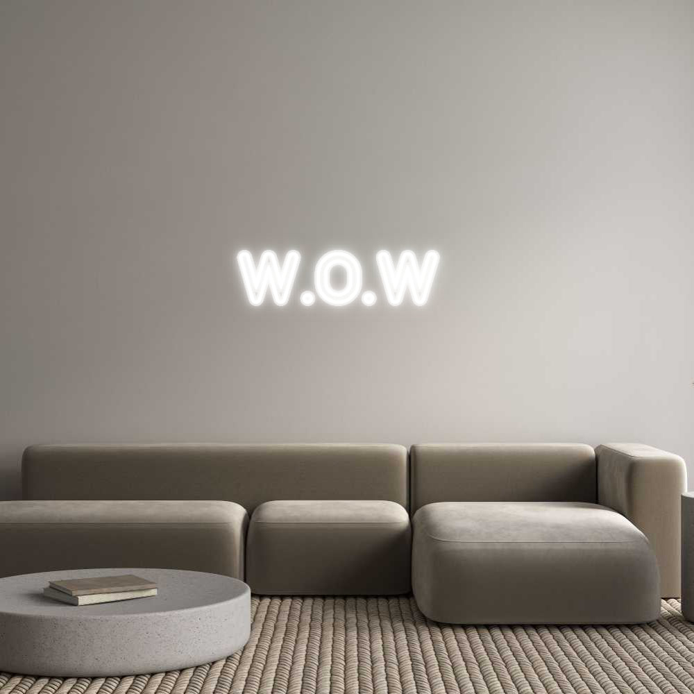 Özel Tasarım : W.O.W - Neonbir