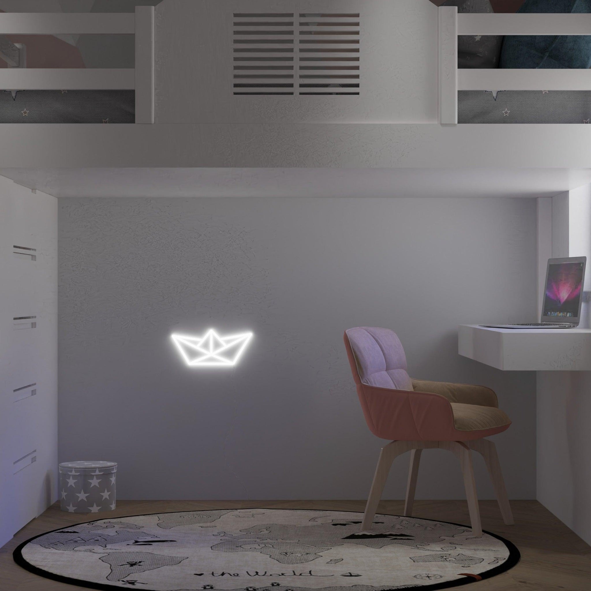 Paper Sailboat - Neon Tabela - Neonbir