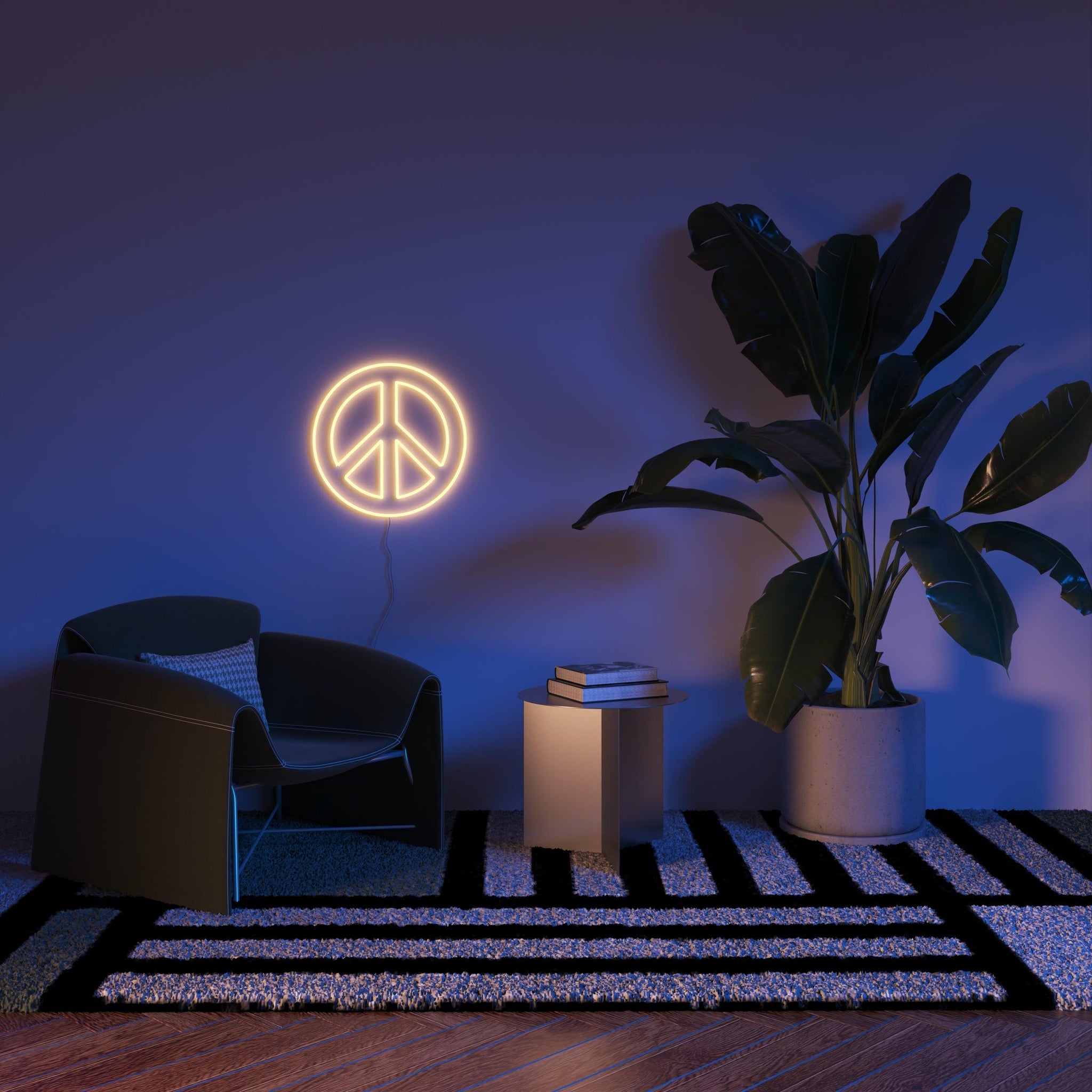 Peace & Love, Neon Tabela - Neonbir