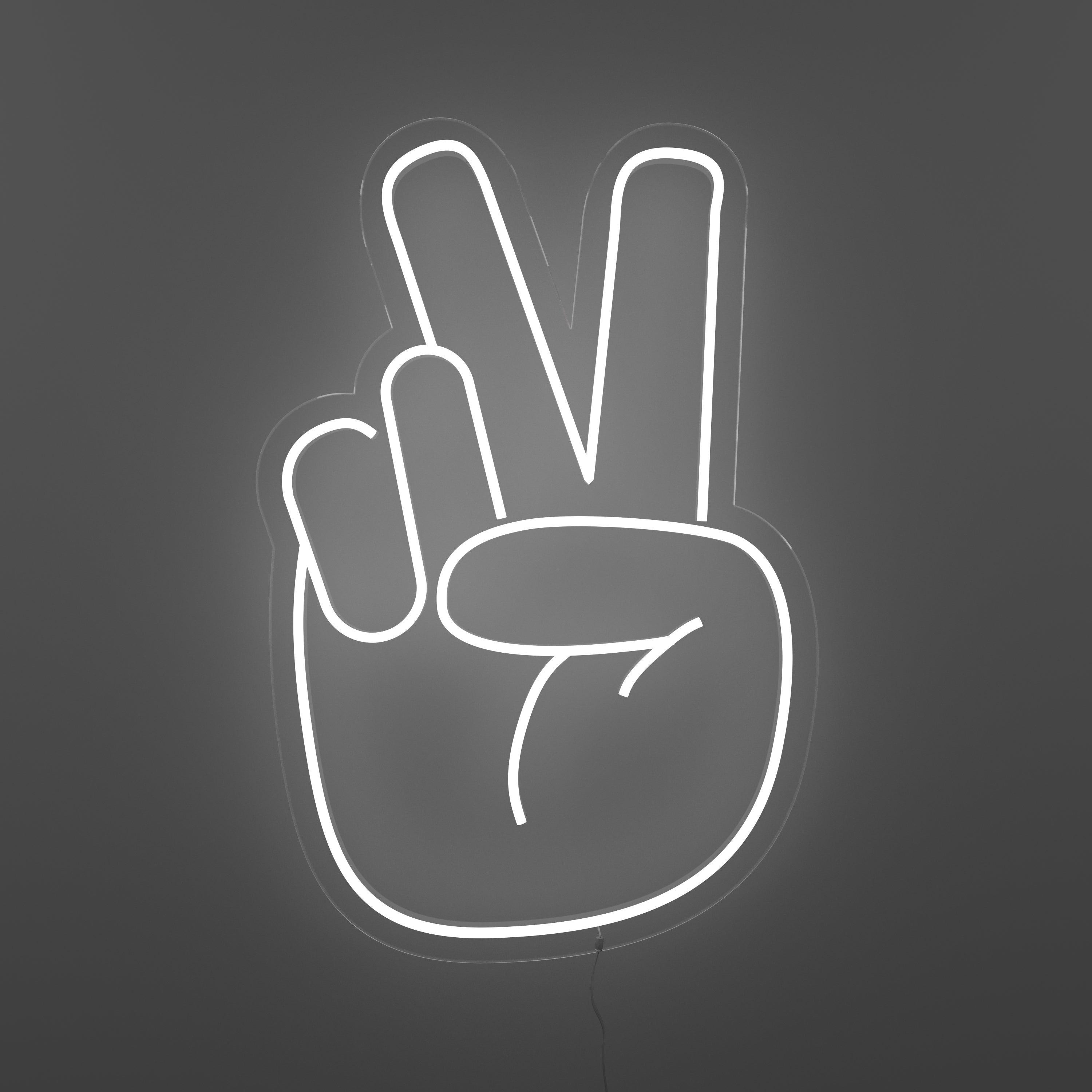 Peace Hand - Neon Tabela - Neonbir