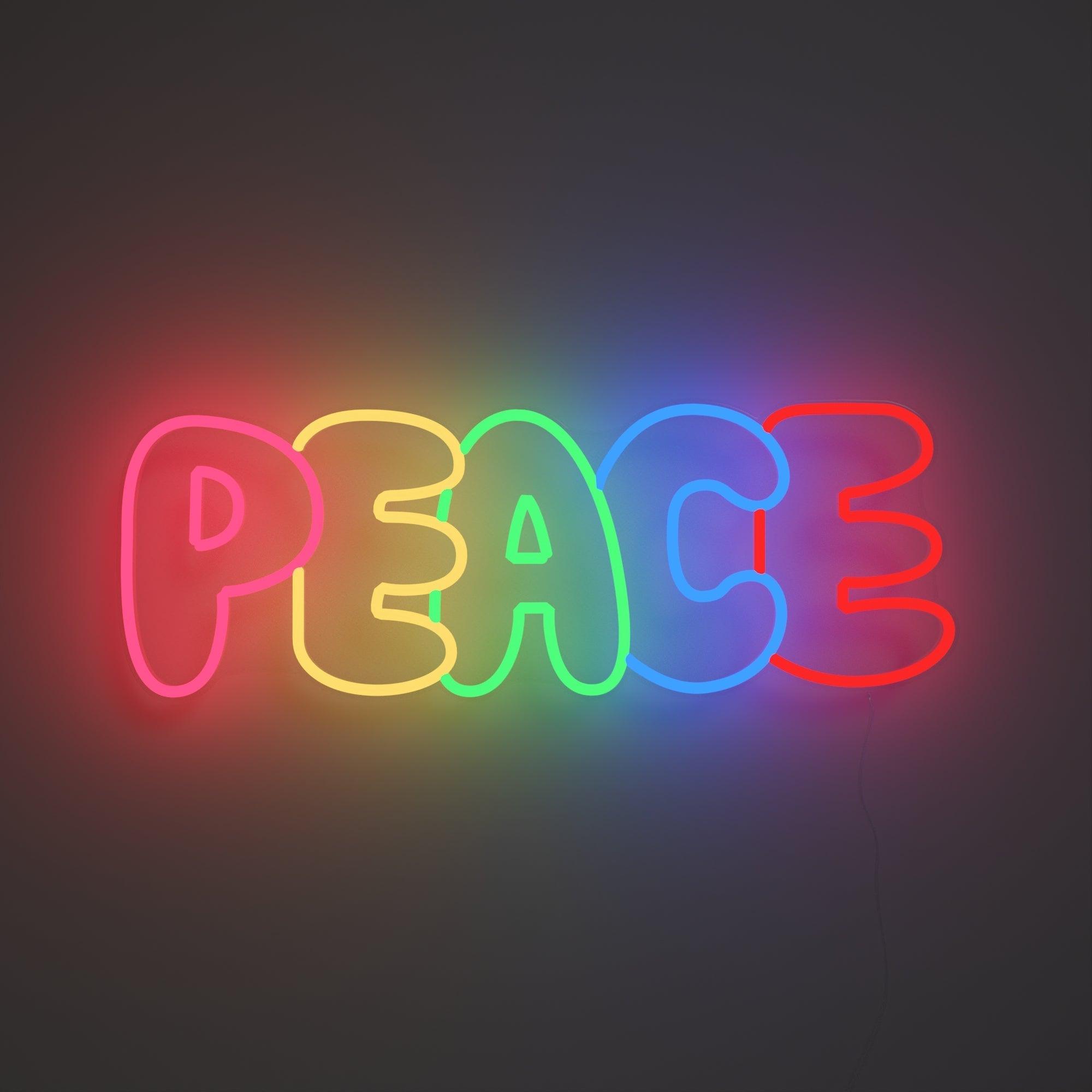PEACE - Neon Tabela - Neonbir