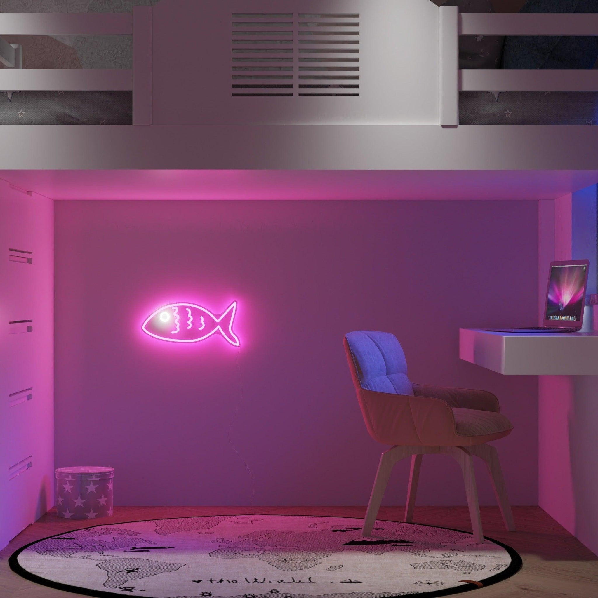 Fishy Friend Pink - Neon Tabela - Neonbir