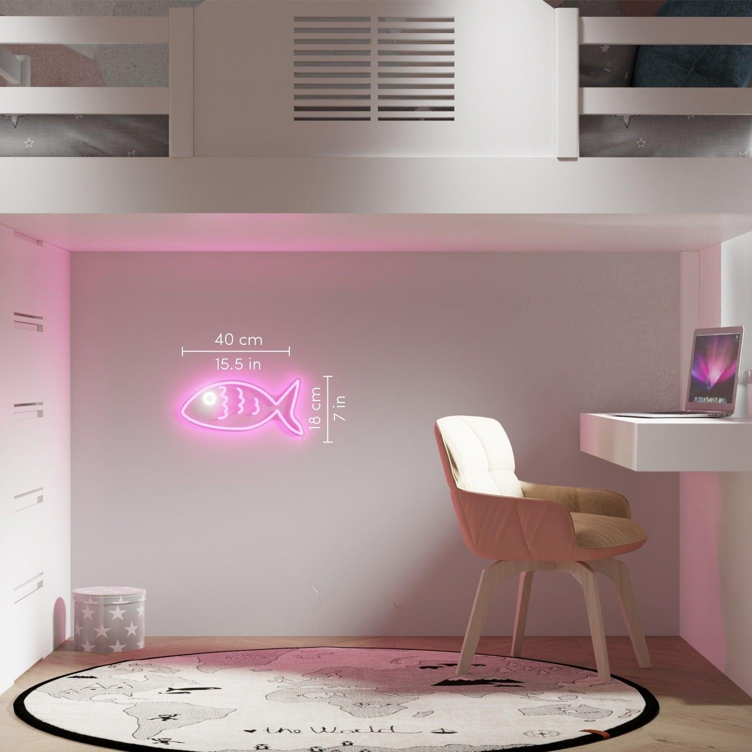 Fishy Friend Pink - Neon Tabela - Neonbir