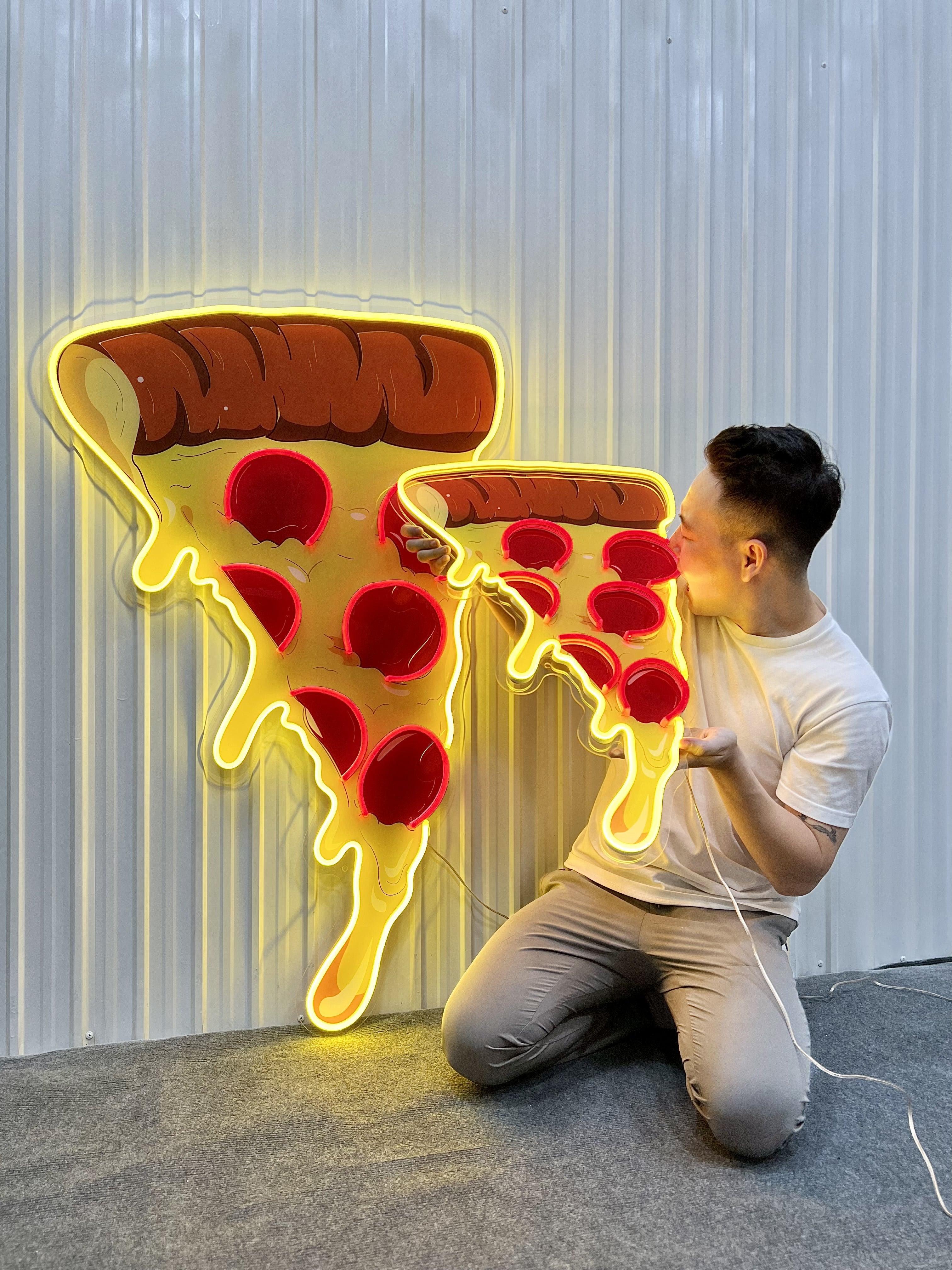 Pizza Art Work Led Neon Sign Light - Neonbir