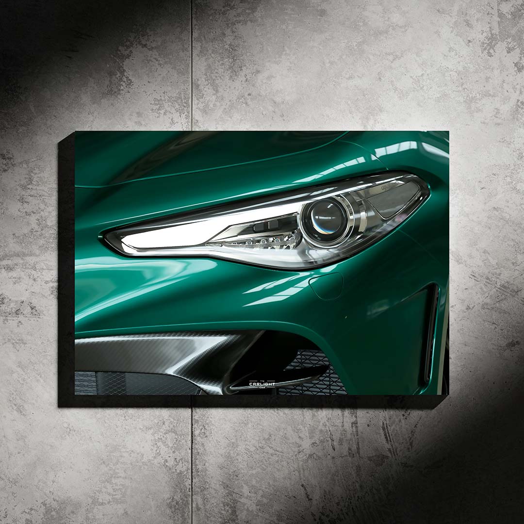 Alfa Romeo Guila GTA Araba Poster (Neon)