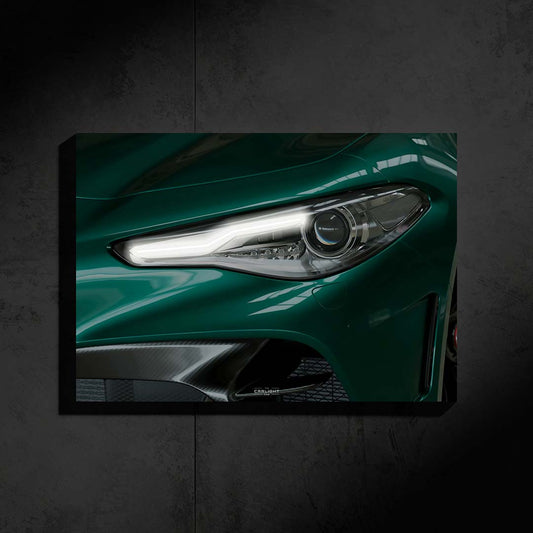 Alfa Romeo Guila GTA Araba Poster (Neon)