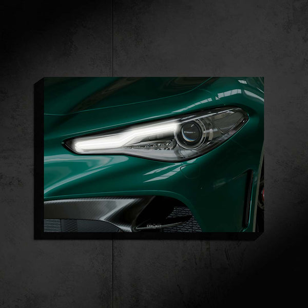 Alfa Romeo Guila GTA Araba Poster (Neon)