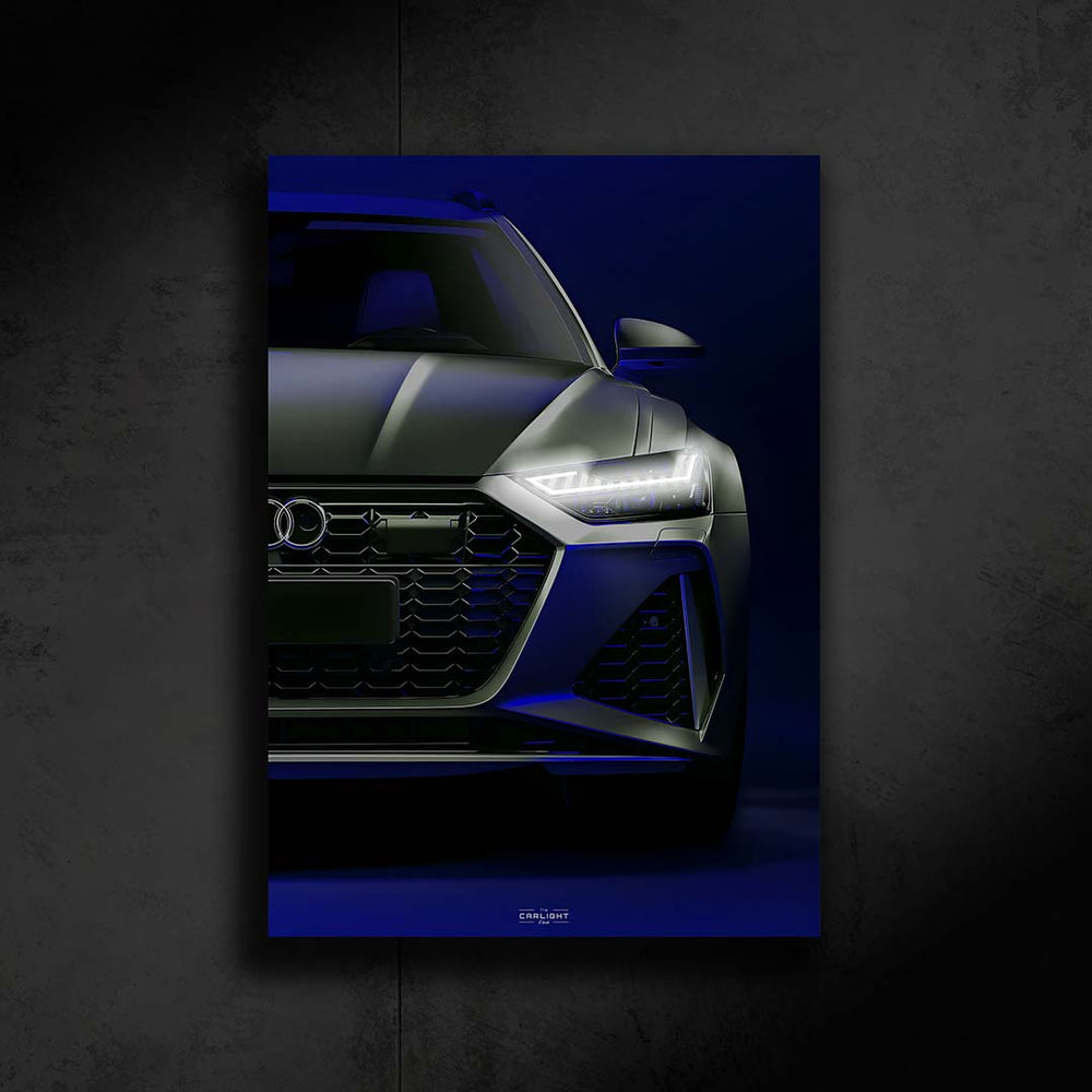 Audi RS6 NEON Araba Poster