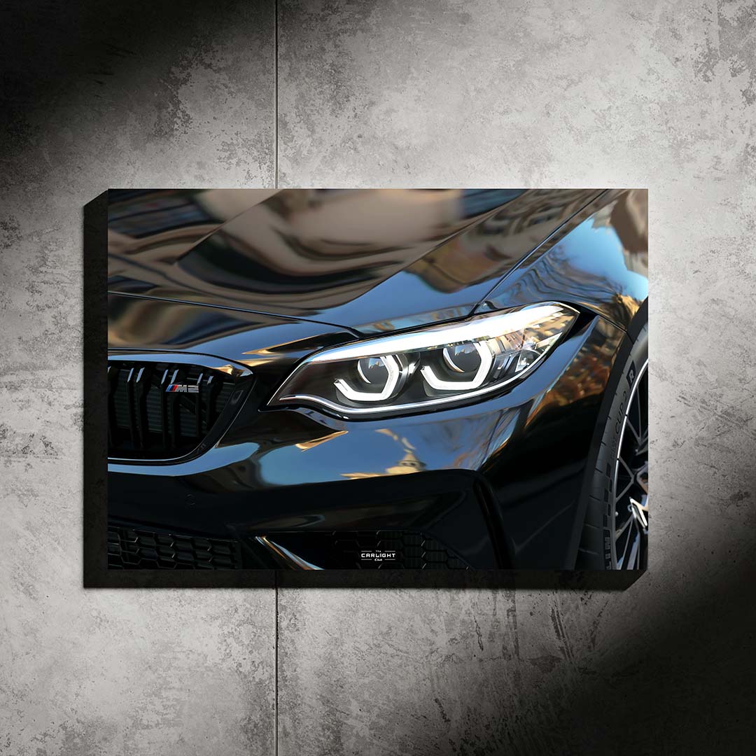 BMW M2 Competition Araba Poster (Neon)