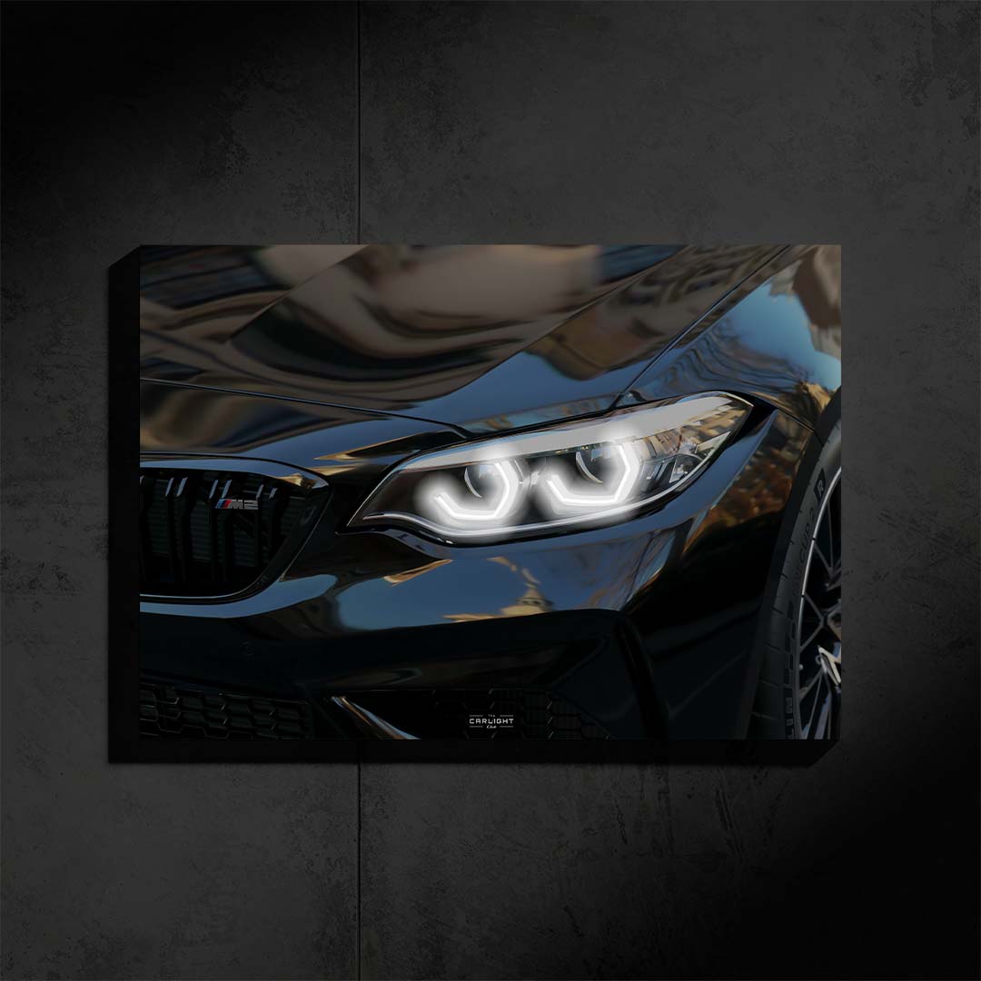 BMW M2 Competition Araba Poster (Neon)