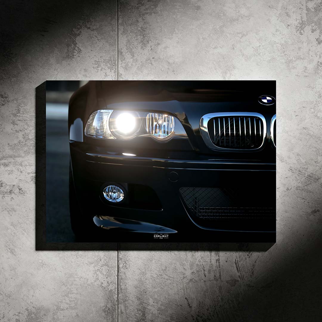 BMW M3 E46 Araba Poster (Neon)