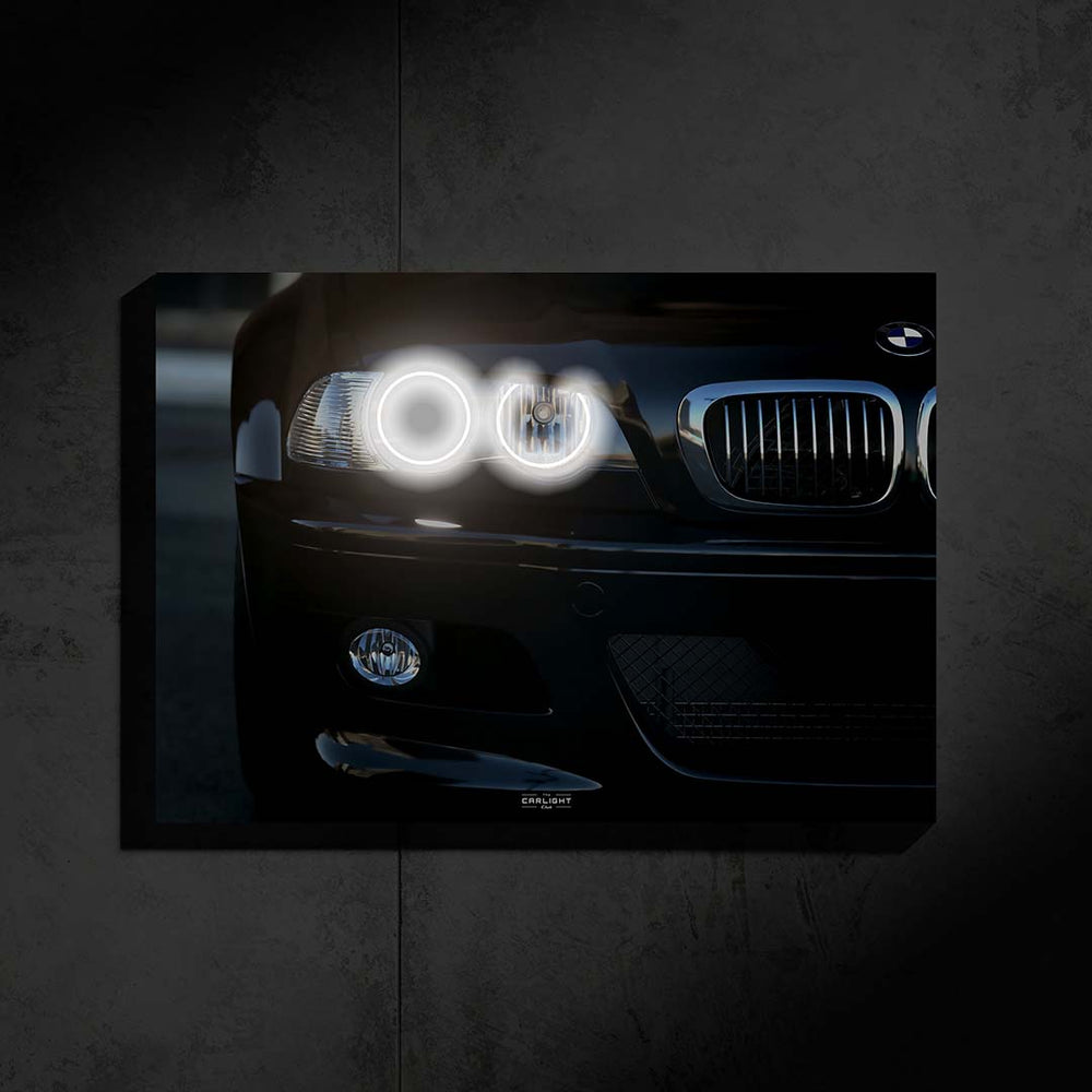 BMW M3 E46 Araba Poster (Neon)