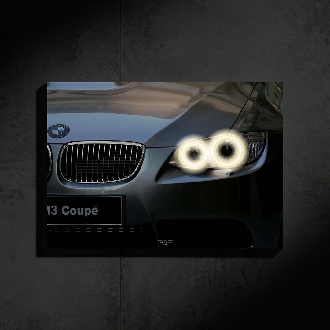 BMW M3 E92 V8 Araba Poster (Neon)