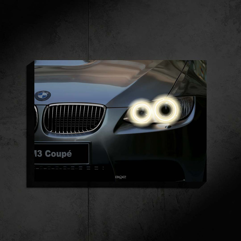 BMW M3 E92 V8 Araba Poster (Neon)