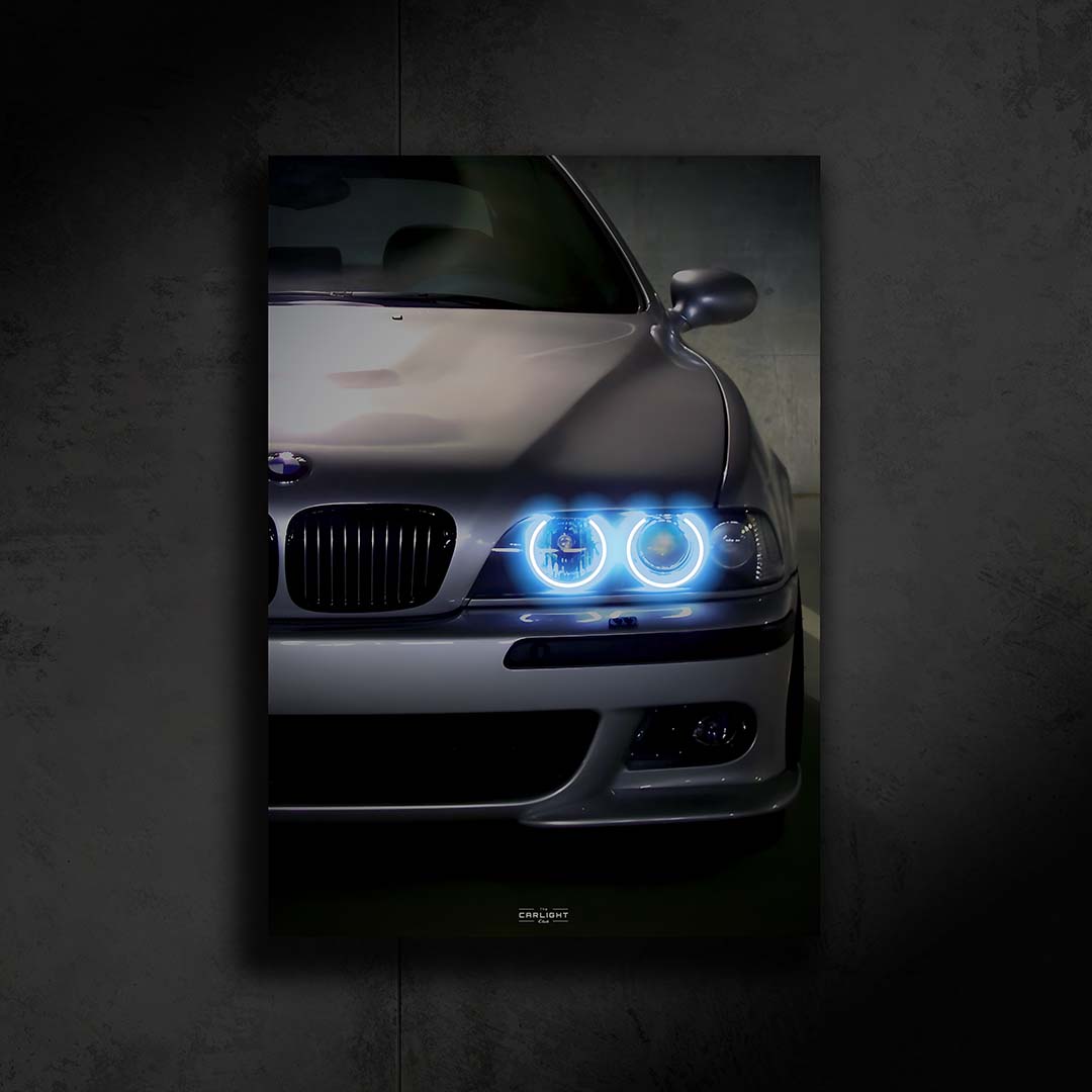 BMW M5 E39 Araba Poster (Neon)