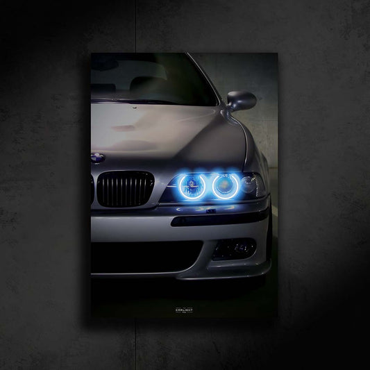 BMW M5 E39 Araba Poster (Neon)