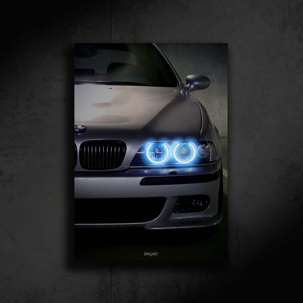 BMW M5 E39 Araba Poster (Neon)