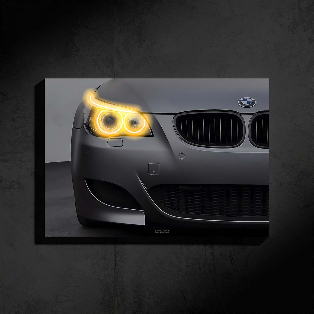 BMW M5 E60 V10 Araba Poster (Neon)