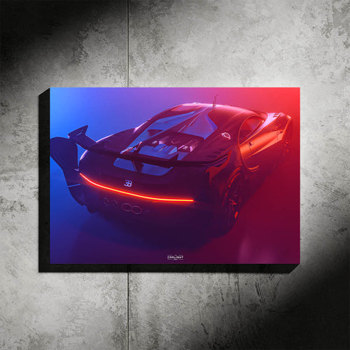 Bugatti CHIRON VGT Araba Poster (Neon)