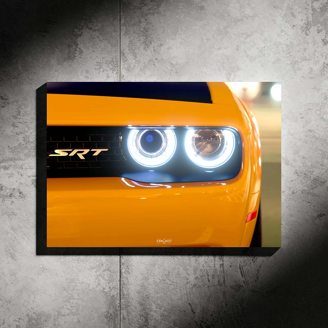 Dodge Challenger Araba Poster (Neon)
