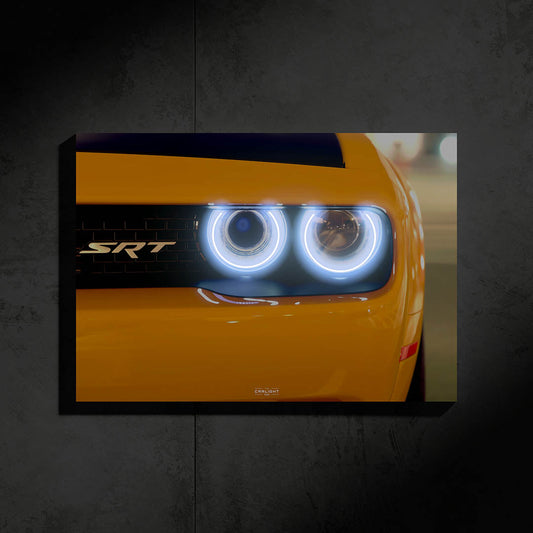 Dodge Challenger Araba Poster (Neon)