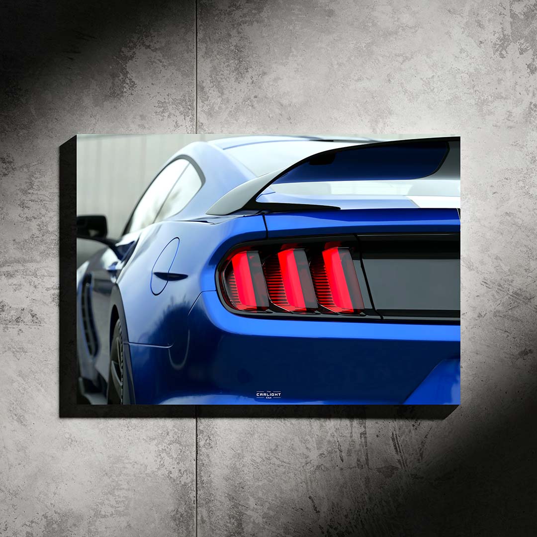 Ford Mustang Shelby GT350 R Araba Poster (Neon)