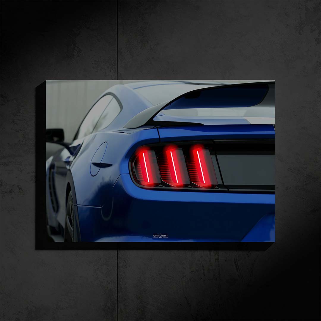 Ford Mustang Shelby GT350 R Araba Poster (Neon)