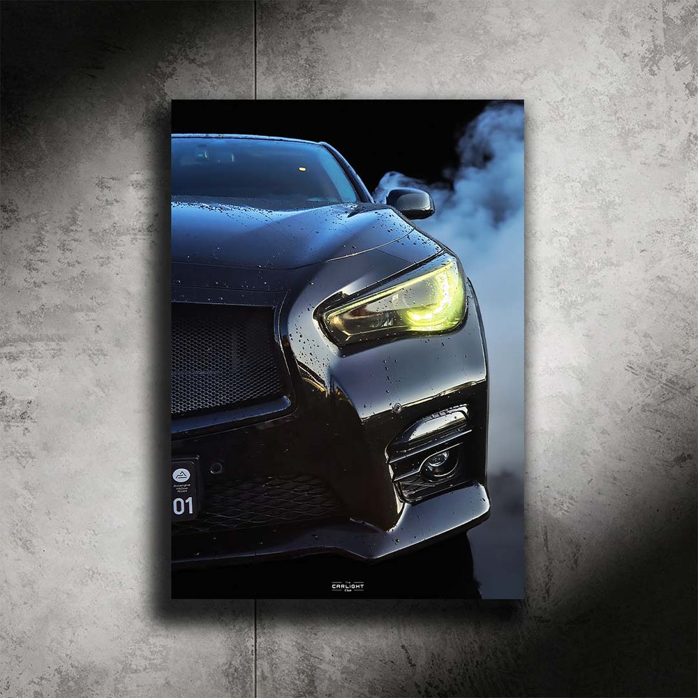 Infinity Q50 Poster Araba Poster (Neon)