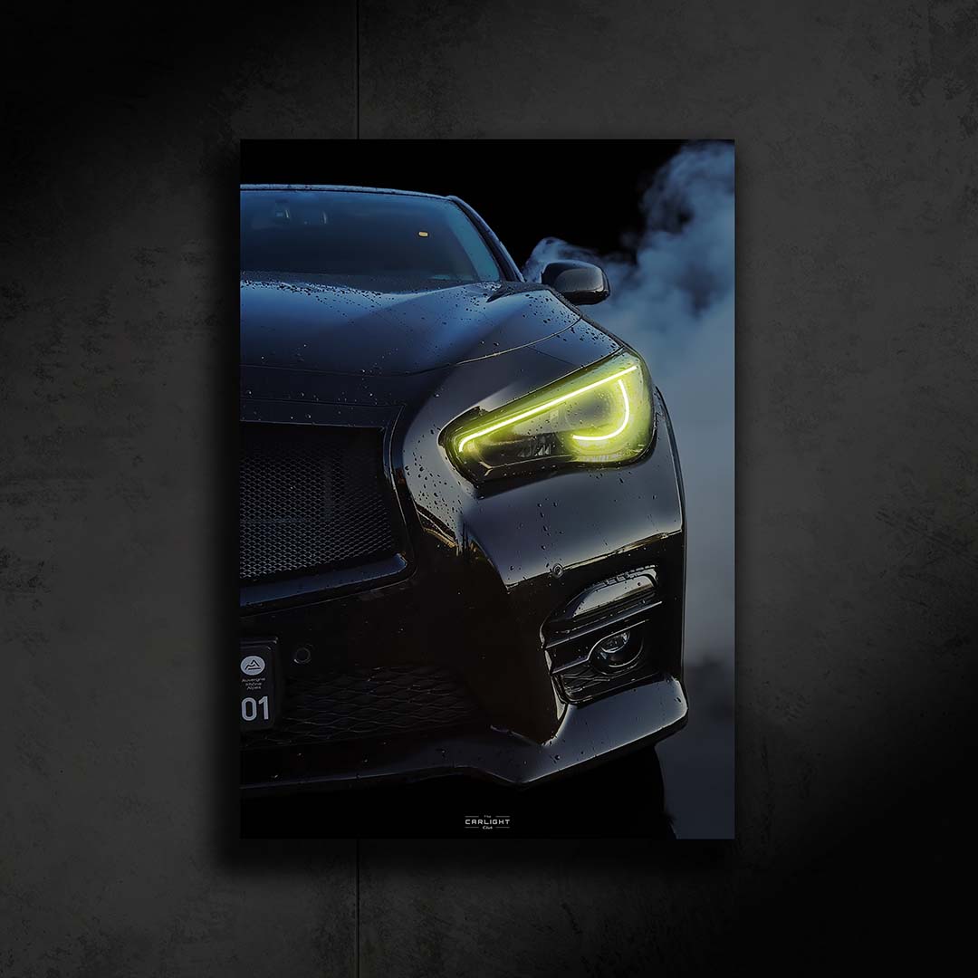 Infinity Q50 Poster Araba Poster (Neon)
