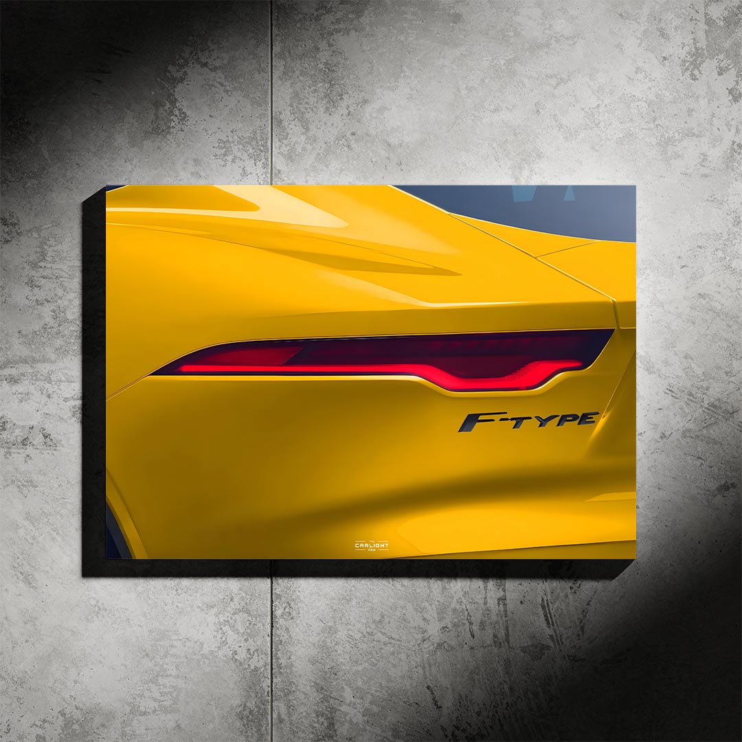 Jaguar F-TYPE Araba Poster (Neon)