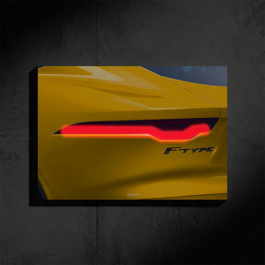 Jaguar F-TYPE Araba Poster (Neon)