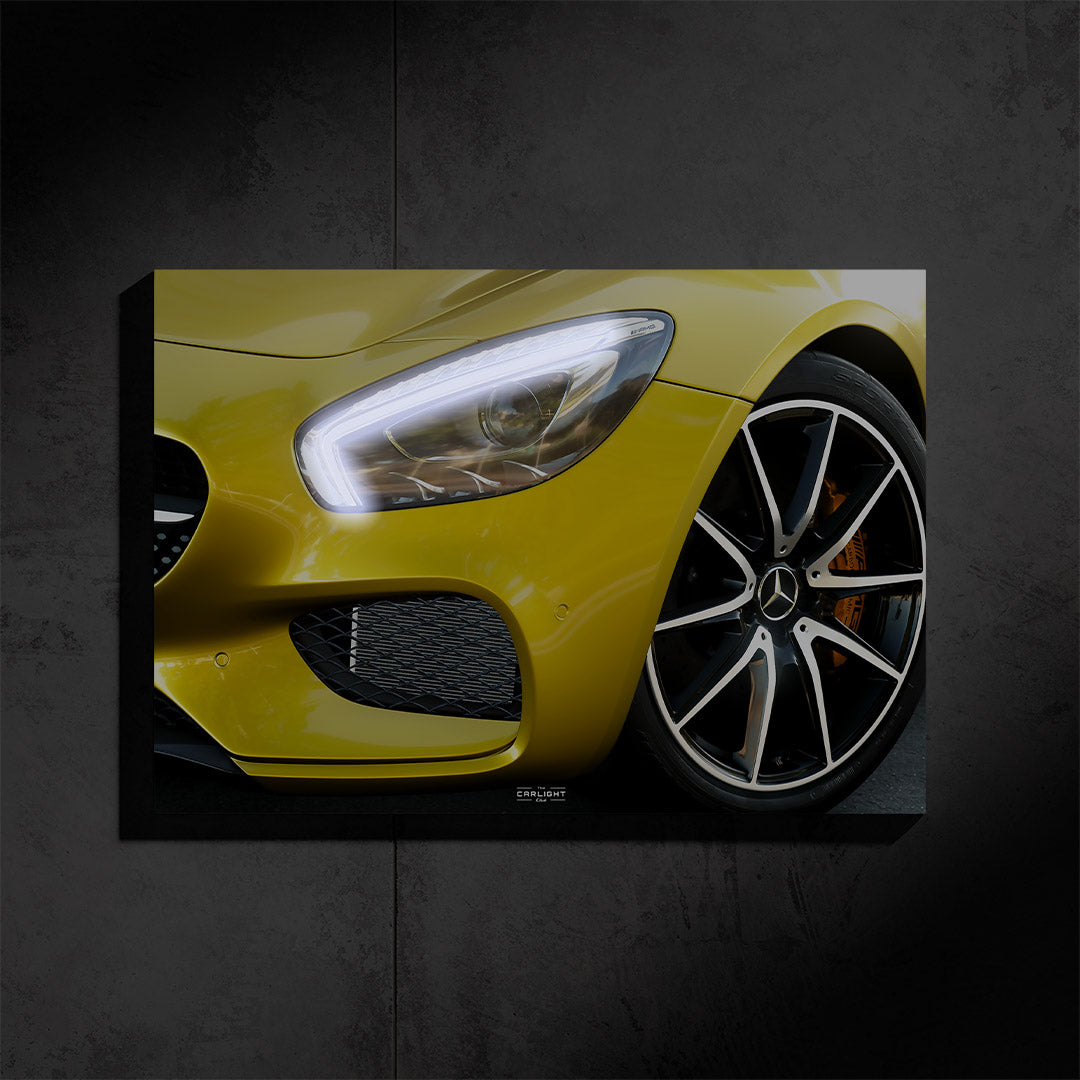 Mercedes AMG GT Araba Poster (Neon)