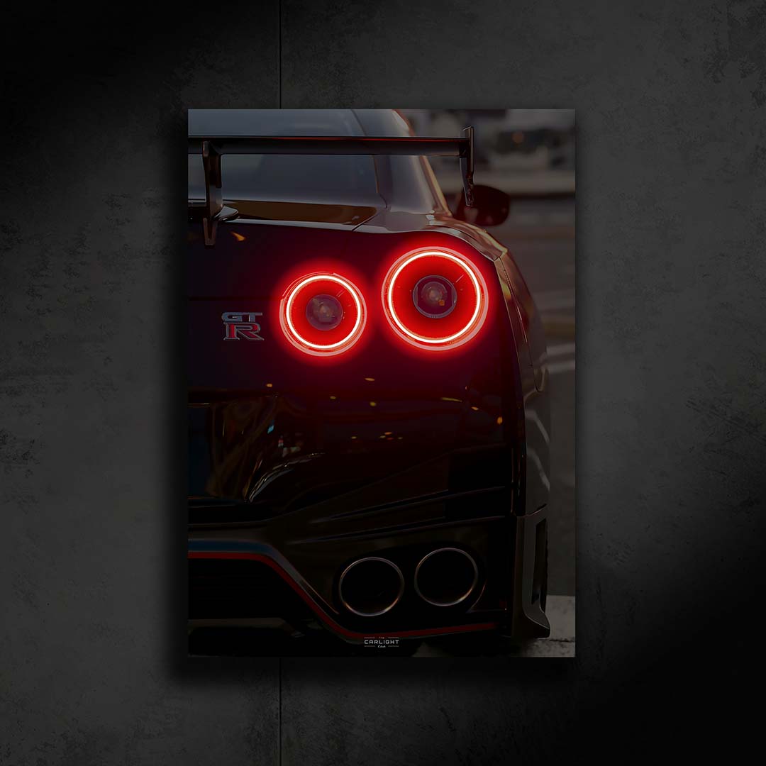 Nissan GTR Nismo R35 Araba Poster (Neon)