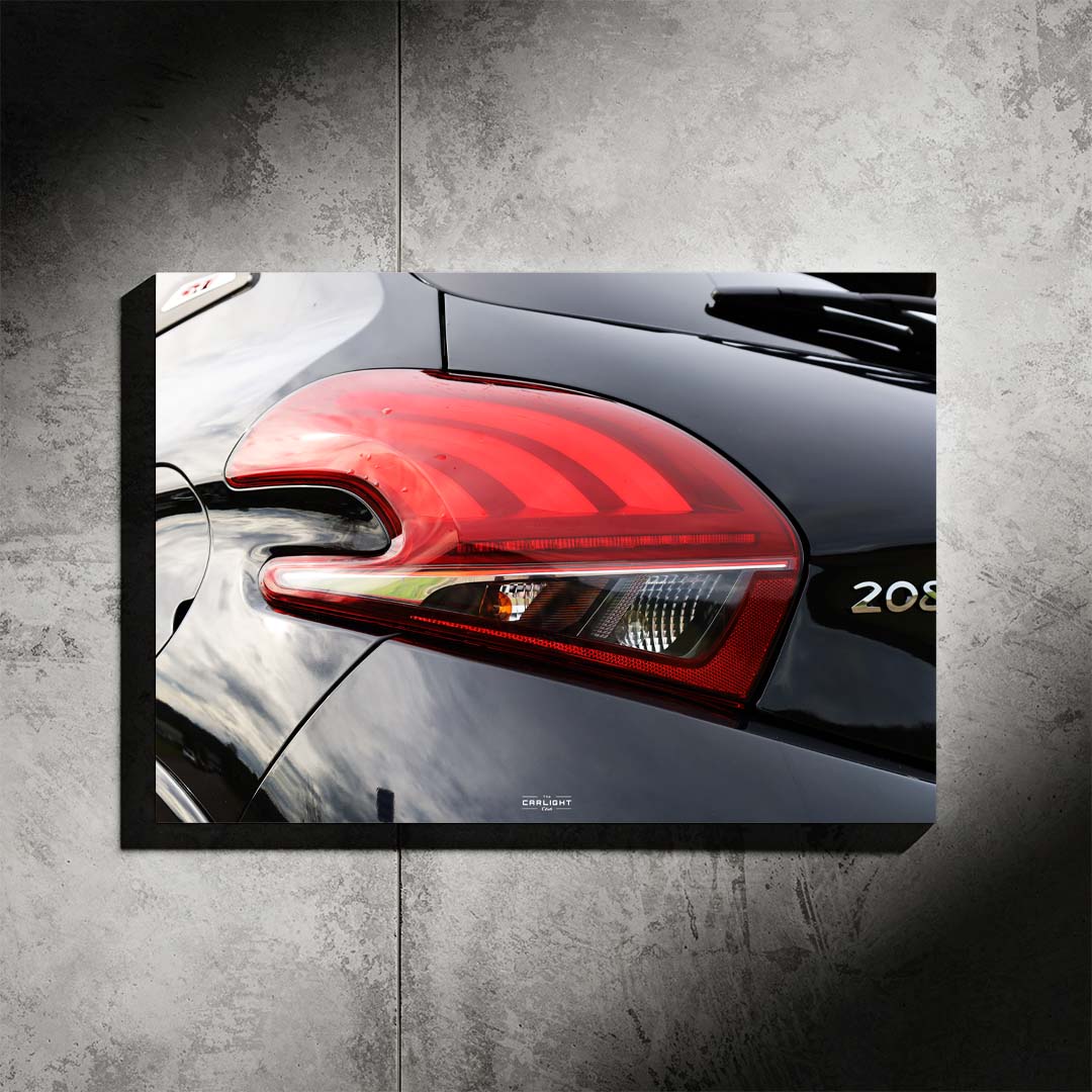 Peugeot 208 Araba Poster (Neon)