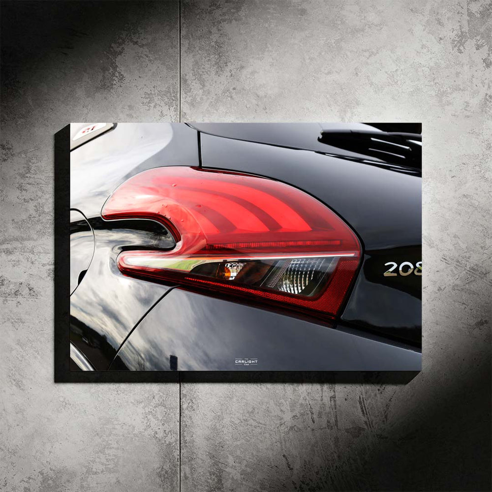 Peugeot 208 Araba Poster (Neon)